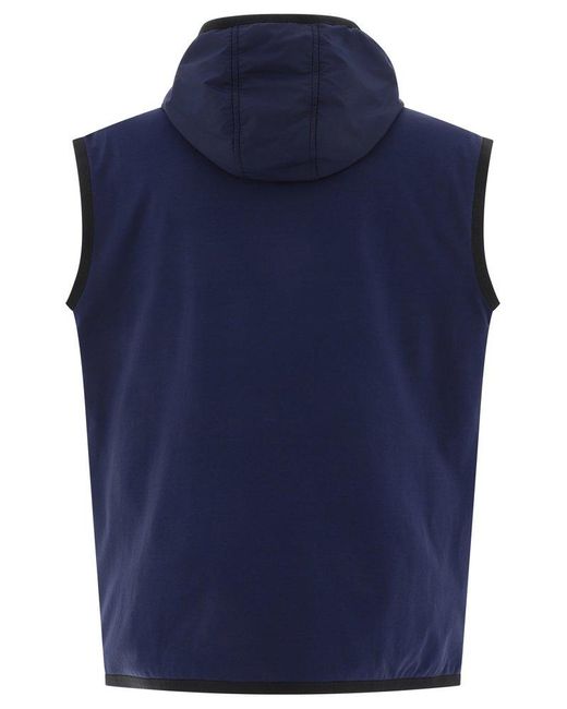 Dolce & Gabbana Blue Sporty Vest With Zipper for men