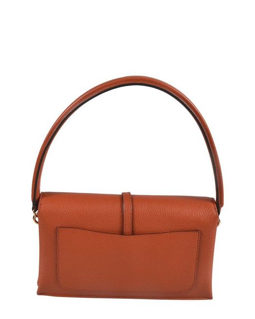 Tod's Brown T Timeless Flap Shoulder Bag