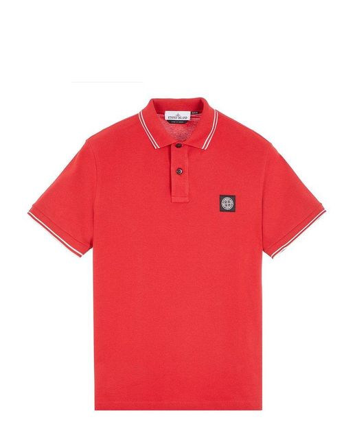 Stone Island Red T-Shirts And Polos for men