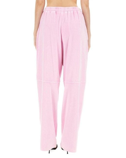 Alexander Wang Pink Drawstring Track Pants