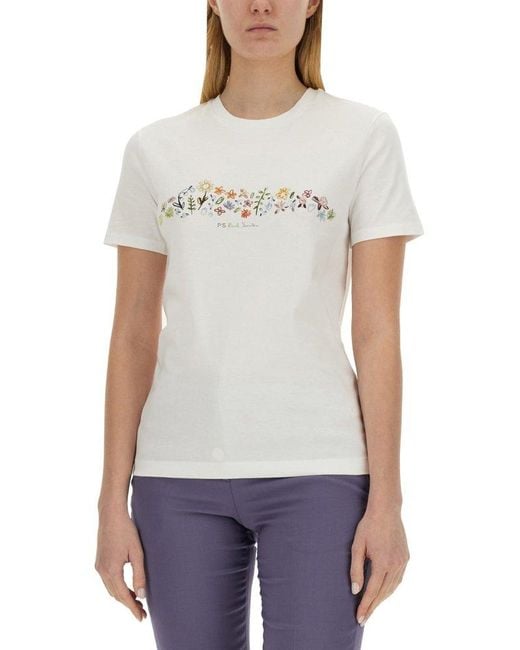PS by Paul Smith White T-Shirt With Logo