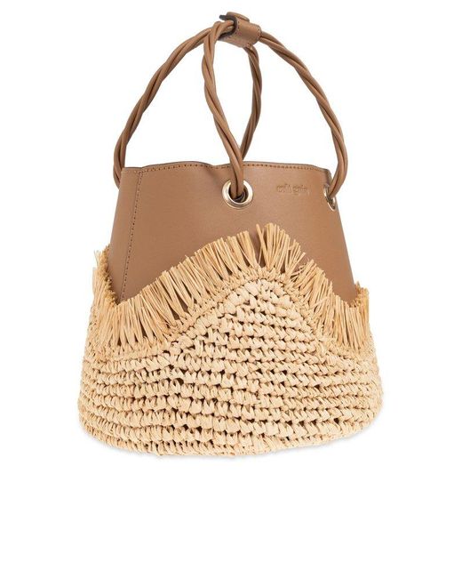 Cult Gaia Natural Jojo Handbag,