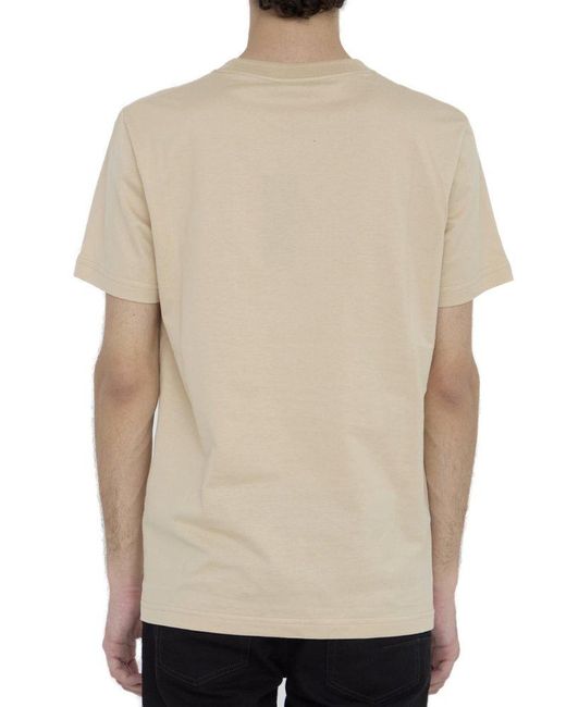 Dior Natural Crewneck Short-sleeved T-shirt for men