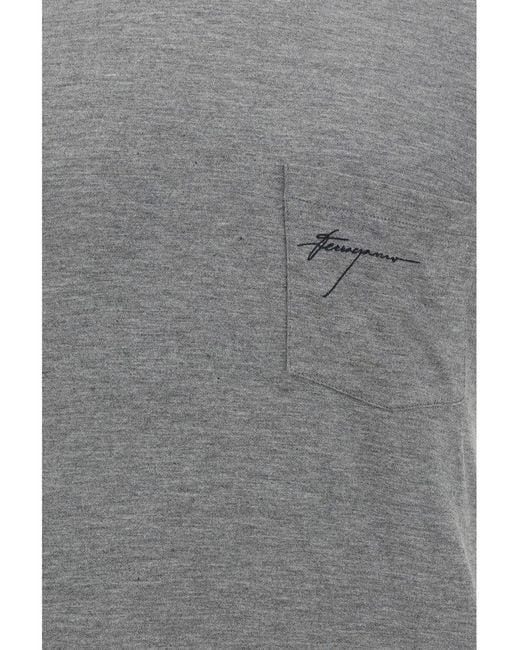 Ferragamo Gray T-Shirts for men