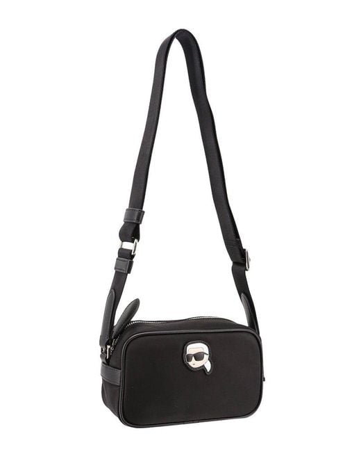 Karl Lagerfeld Black K/ikonik Nylon Camera Bag