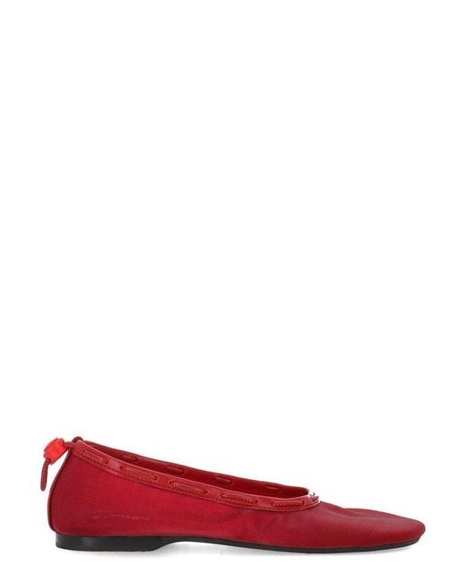 Alohas Red Gill Drawstring Ballet Flats