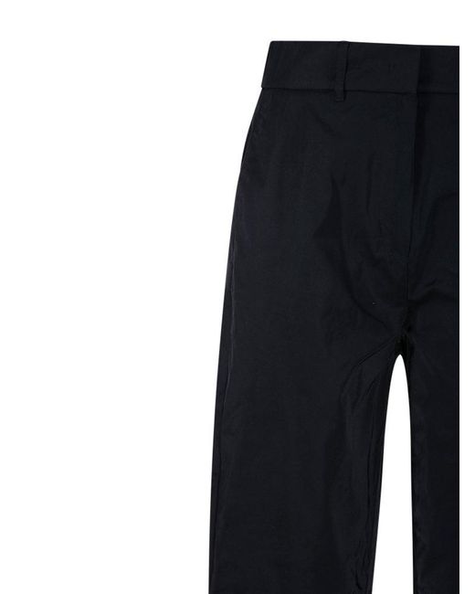 Max Mara Black High Waist Cropped Trousers