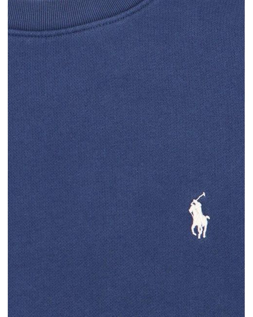 Polo Ralph Lauren Blue Logo Crewneck Sweatshirt for men