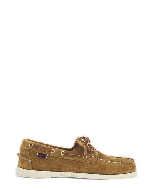 Sebago Brown Portland Artisan Slip-on Loafers for men