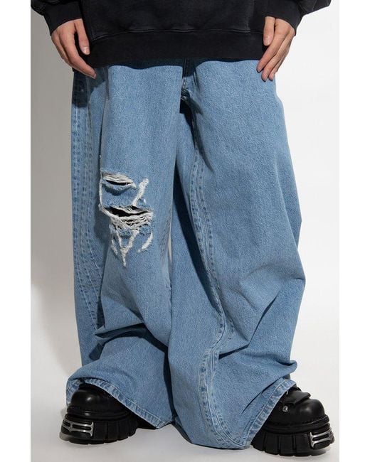 Vetements Blue Baggy-Fit Jeans for men
