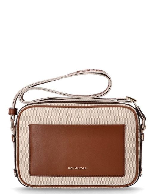 Michael Kors Brown Maeve Large Crossbody Bag