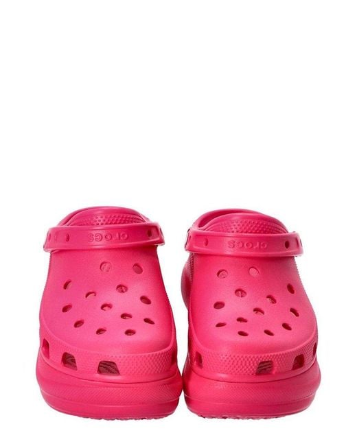 CROCSTM Pink Bae Platform Clogs