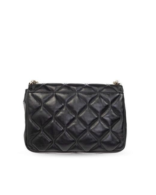 Furla '1927 Medium' Quilted Shoulder Bag in Black Lyst