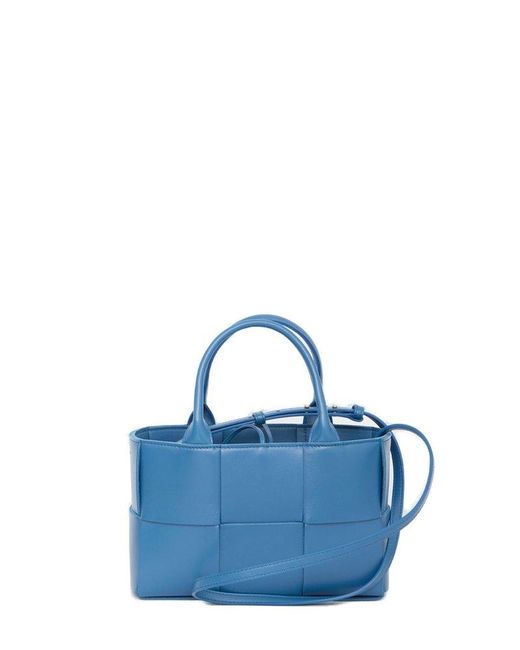 Bottega Veneta Blue Mini Arco Tote Bag