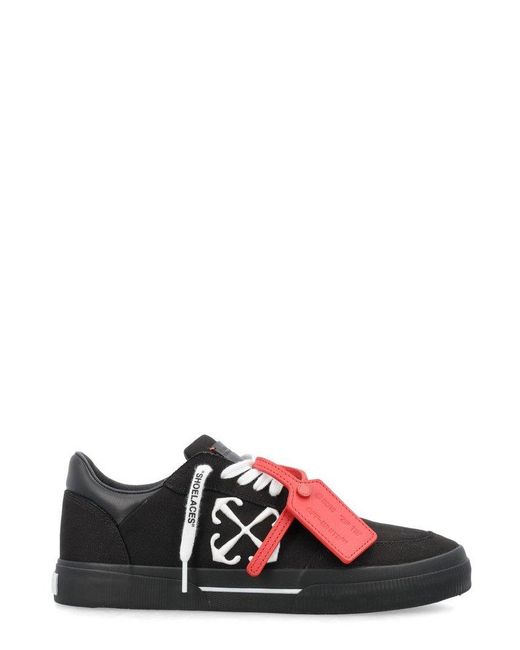 Off-White c/o Virgil Abloh Black New Low Vulcanized Lace-up Sneakers