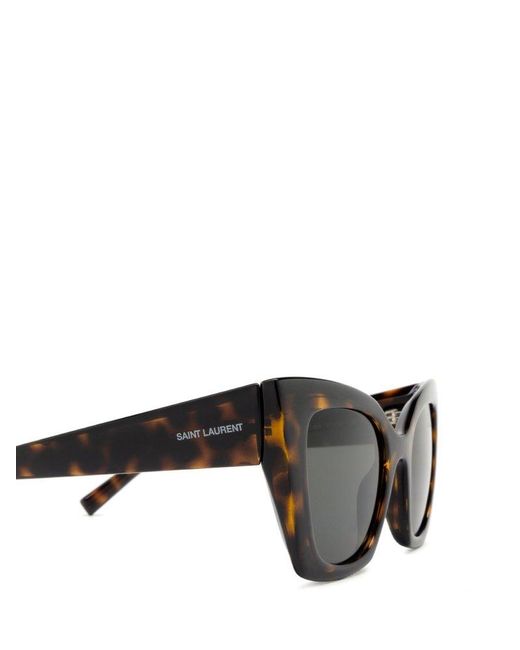 Saint Laurent Gray Butterfly Frame Sunglasses