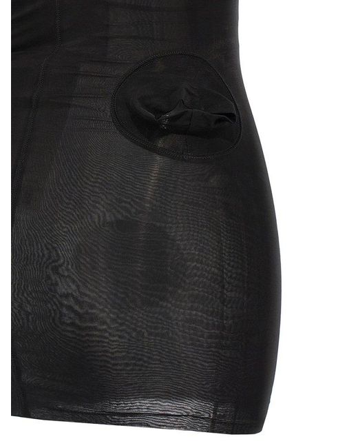Rick Owens Black V-Necked Top