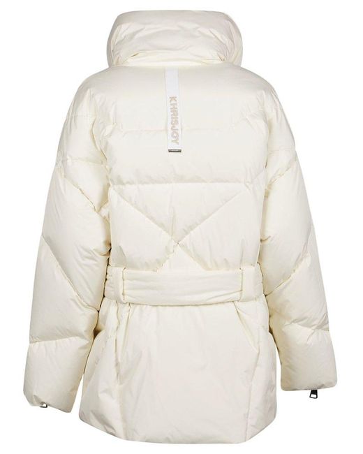 Khrisjoy Natural Iconic Belted Down Jacket