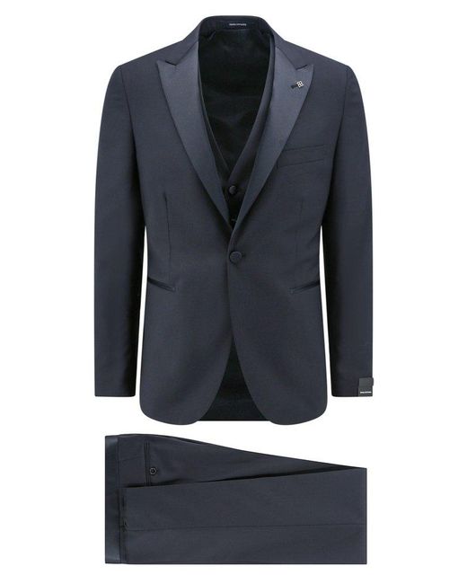 Tagliatore Blue Single-breasted Two-piece Suit Set for men
