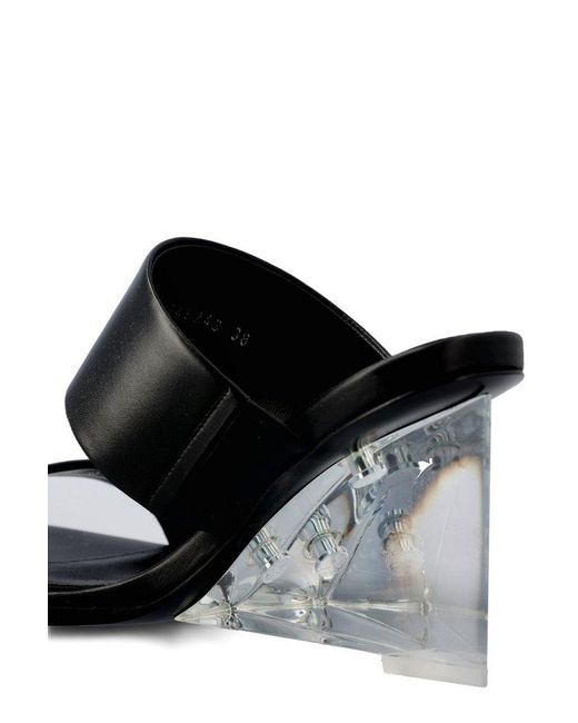 Alexander McQueen Black Platform Slip-On Mules
