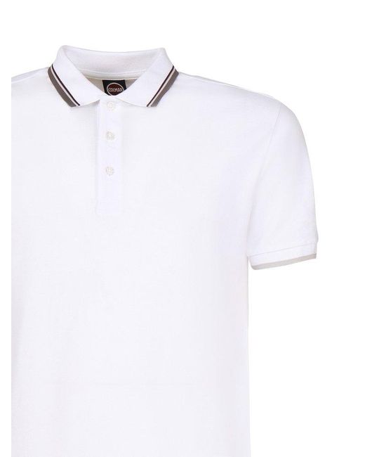 Colmar White Short-sleeved Polo Shirt for men