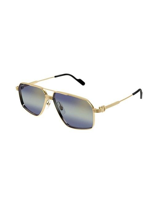 Cartier Multicolor Hexagonal Frame Sunglasses for men