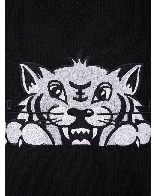 KENZO Gots Happy Tiger Crewneck T-Shirt in Black for Men