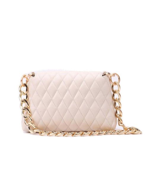 Ballantyne Pink Diamond Quilted Chain-linked Crossbody Bag