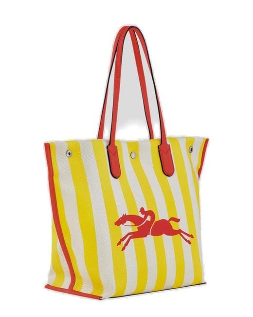 Longchamp Yellow Roseau Essential - Shopping Bag L