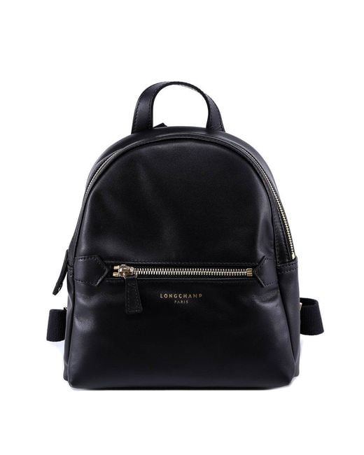 Longchamp Black 2.0 Xs Zipped Backpack