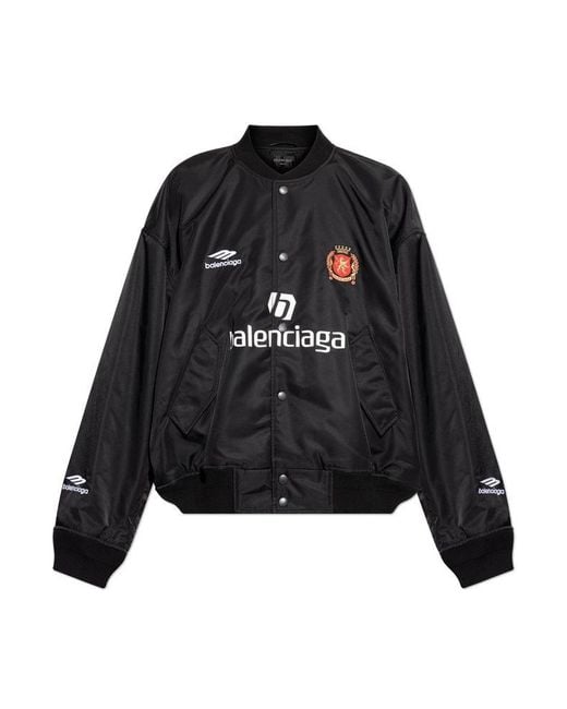 Balenciaga Black Jacket With Logo for men