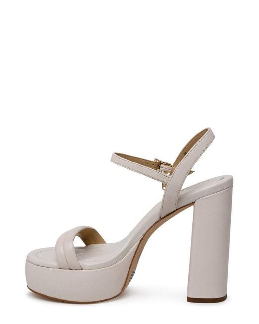 MICHAEL Michael Kors Laci Platform Sandals in White Lyst UK