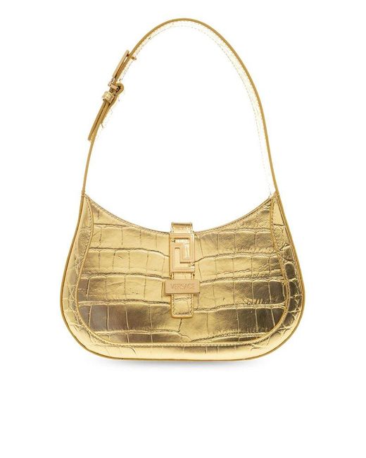 Versace Metallic ‘Greca Goddess Small’ Shoulder Bag