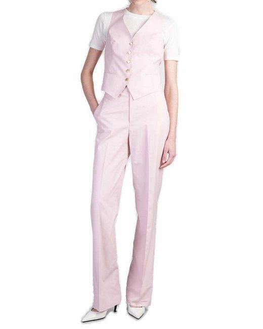 Tagliatore Pink Single Breasted Giselle Vest