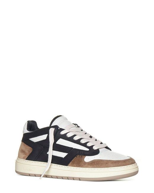 Represent White Reptor Lace-up Sneakers for men