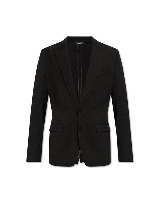 Dolce & Gabbana Black Blazer With Pockets, for men