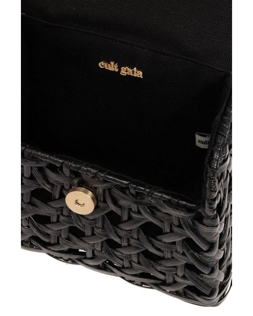 Cult Gaia Black 'sybil Mini' Shoulder Bag,