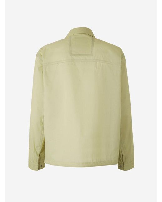 Herno Green Technical Button Overshirt for men
