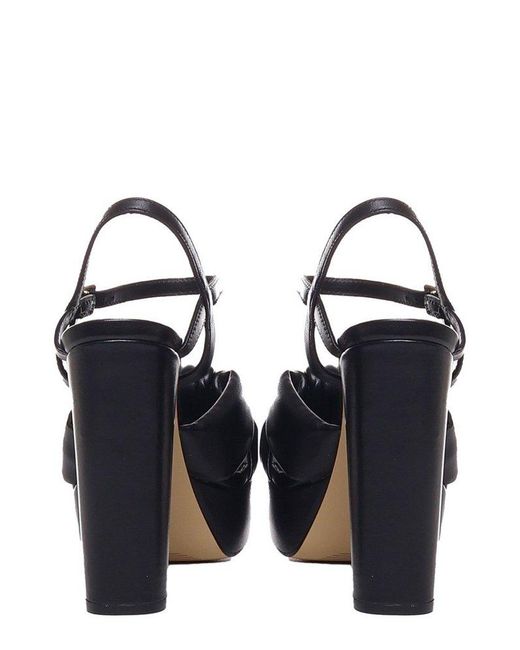 MICHAEL Michael Kors Josie Knot Detailed Platform Sandals in Black