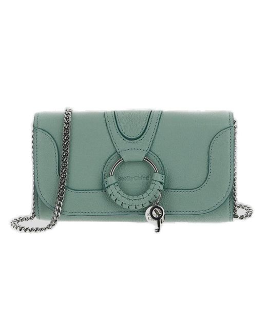 See By Chloé Green Hana Magnet Snap-closure Wallet-on-chain