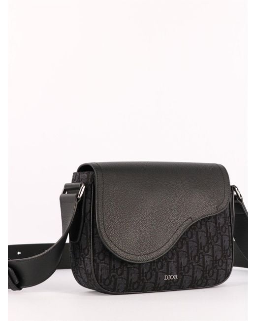 Dior Mini Saddle Bag Black for Men | Lyst UK