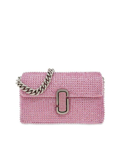 Marc Jacobs Pink 'the J Marc Mini' Shoulder Bag,
