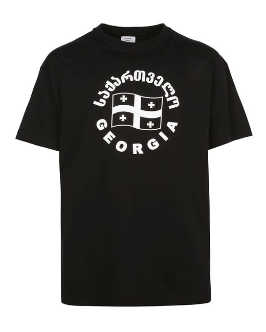 Vetements Unisex Flag T-shirt in Black for Men | Lyst