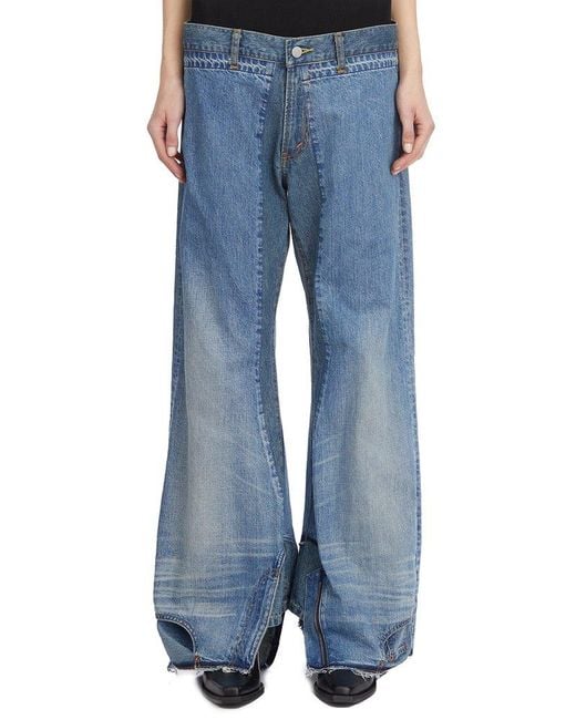 Junya Watanabe Blue Levis Upside Down Denim Pants