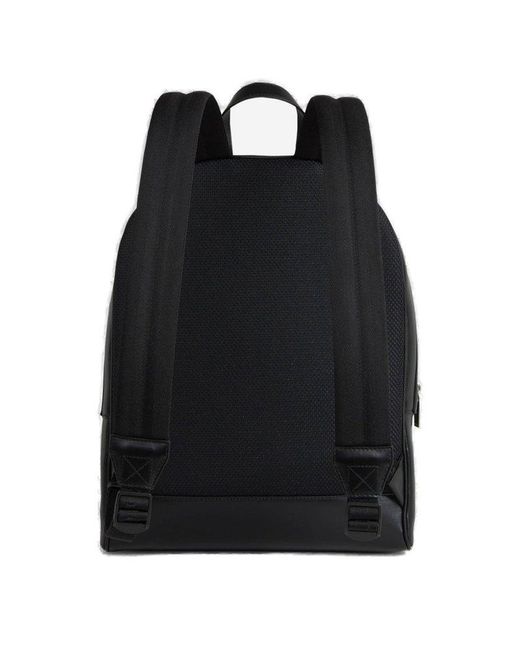 Off-White c/o Virgil Abloh Black Off- Leather Varsity Backpack for men