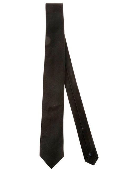Errico Formicola Black Classic Tie for men