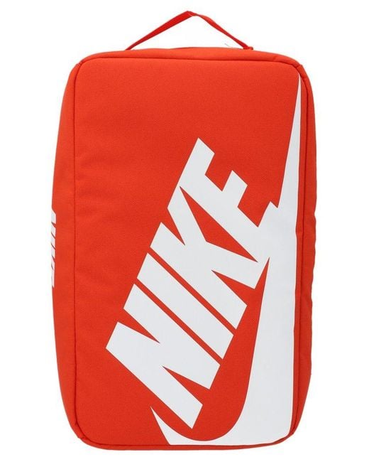 Nike Red Logo Printed Shoe Box Bag for men