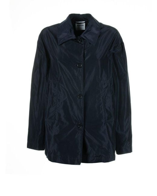 Aspesi Blue Jacket With Buttons