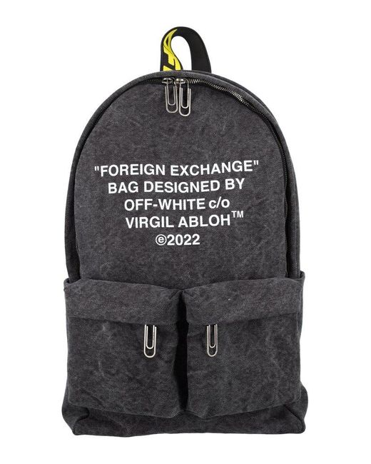 Off-White c/o Virgil Abloh Black Hard Core Backpack for men
