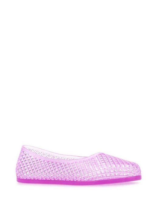 Ancient Greek Sandals Pink Iro Jelly Round-Toe Ballerinas